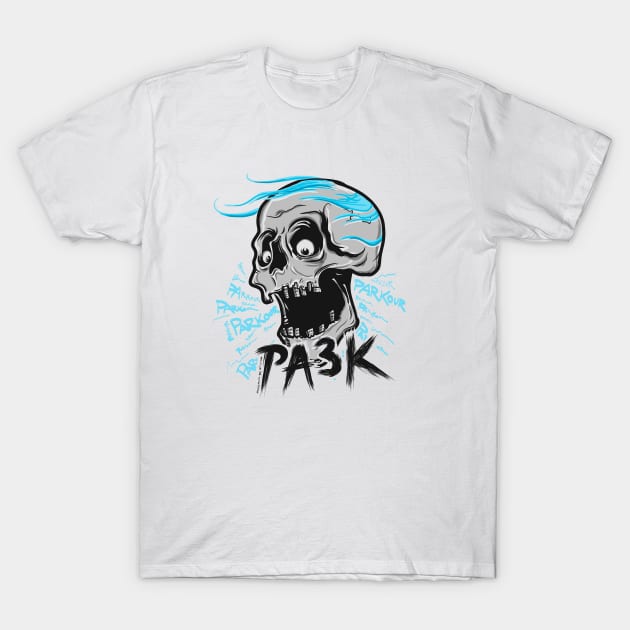 PA3K parkour freerun & stunts T-Shirt by Kelimok